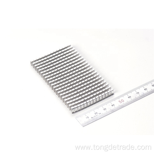 Wave metal aluminum fins for intercooler